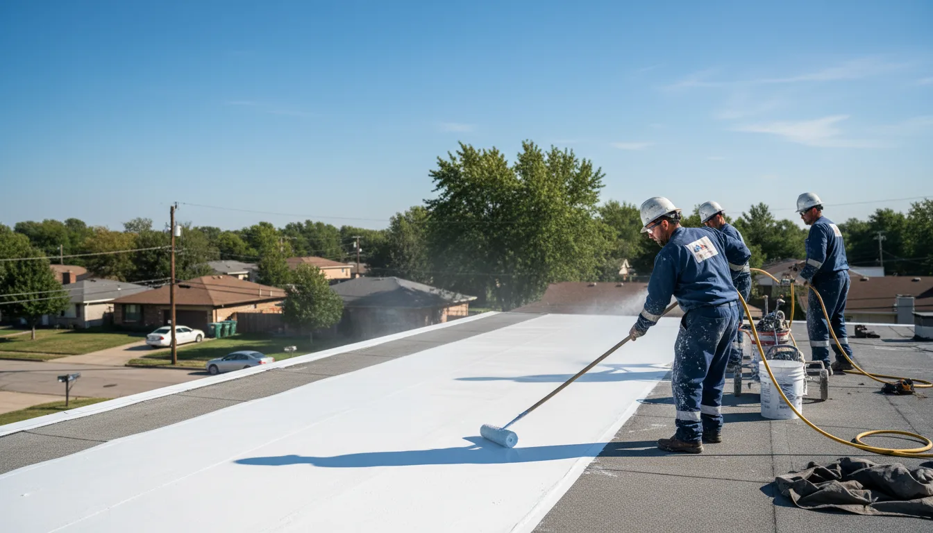 Commercial roof coating in Ocate, NM near me